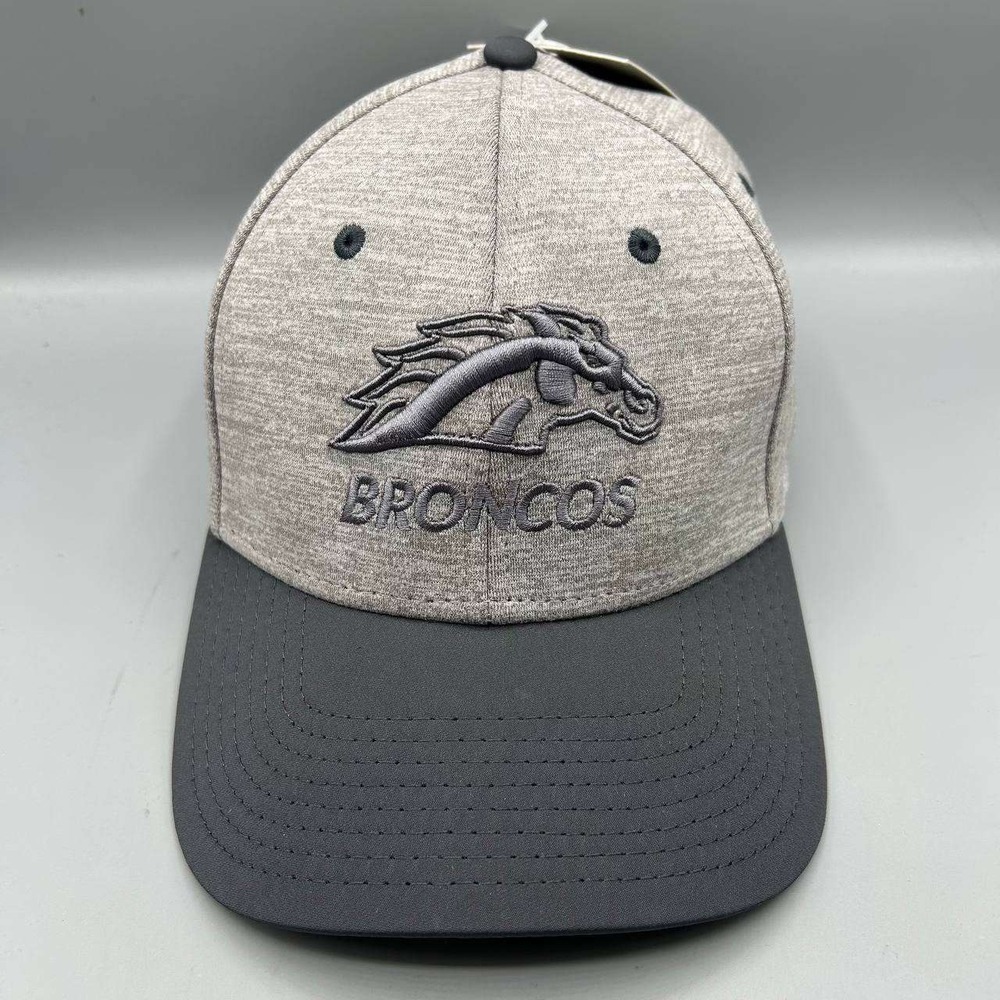 Denver Broncos Hat Men L-XL Gray The Game Stretch Fitted Cap New